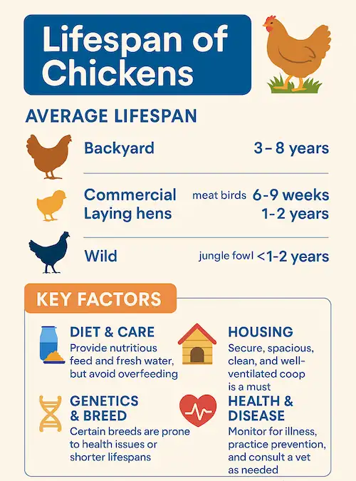 infographics-life expectancy of different chickens