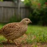 How To Raise a Quail? Raising Quail For Eggs & Meat 6 quail foraging in a backyard