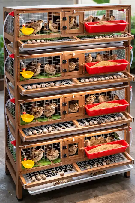 How to Build a Quail Cage: Stackable, Indoor & Breeding Options 5 stackable quail cage for breeding and hatching